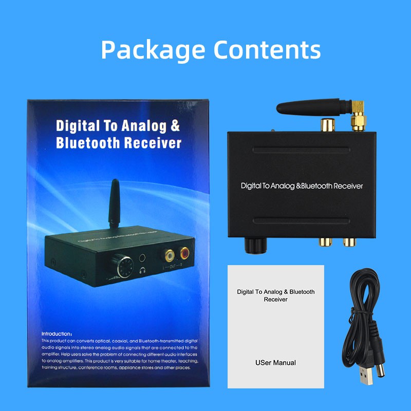 AY91 192Khz Bluethooth DAC Digital to Analog Audio Converter with