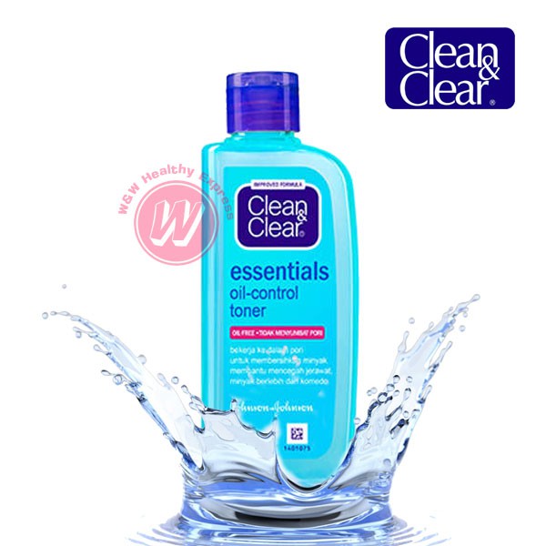 Clean & Clear toner facial 100 ml คลีนแอนด์เคลียร์ โทนเนอร์ สูตรปราศจากน้ำมัน สำหรับ คนเป็นสิว ผิวหน้ามัน คุมมัน แพ้ง่าย