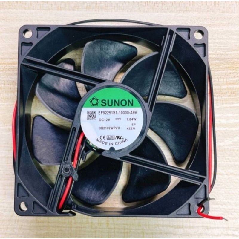 พัดลม 3.5นิ้ว (90mm.) DC 12V. ยี่ห้อ Sunon