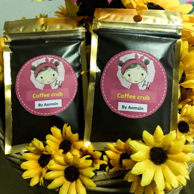 กากกาแฟขัดผิวออแกนิค coffee scrub by Aomsin