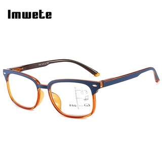 Imwete  Anti-Blu-ray Progressive Multifocal Reading Glasses HD Smart Zoom Hyperopia Eyelasses For Men Women +1.5 2.0 2.5