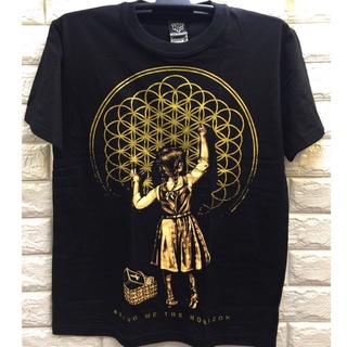 Gildan เสื้อยืดแขนสั้นลําลอง ผ้าฝ้าย 100% พิมพ์ลายวงร็อค Bring Me The Horizon สีดํา พลัสไซซ์ ของขวัญวันเกิด สําหรับผู้ชา