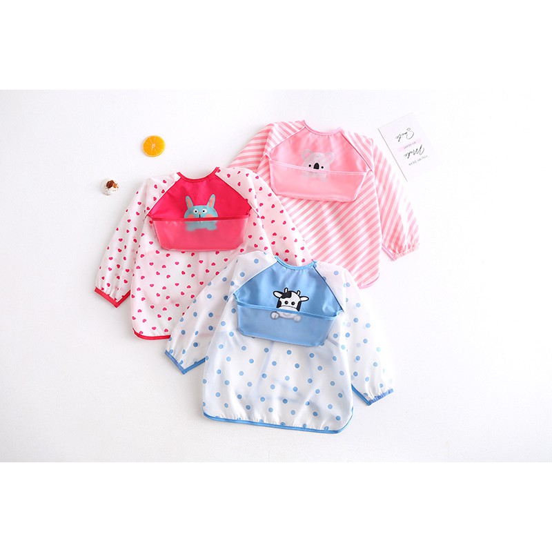 พร้อมส่ง Dokis เสื้อกันเปื้อนกันน้ำ เสื้อกันเปื้อนเด็ก คุณภาพดี - รูปที่ 4