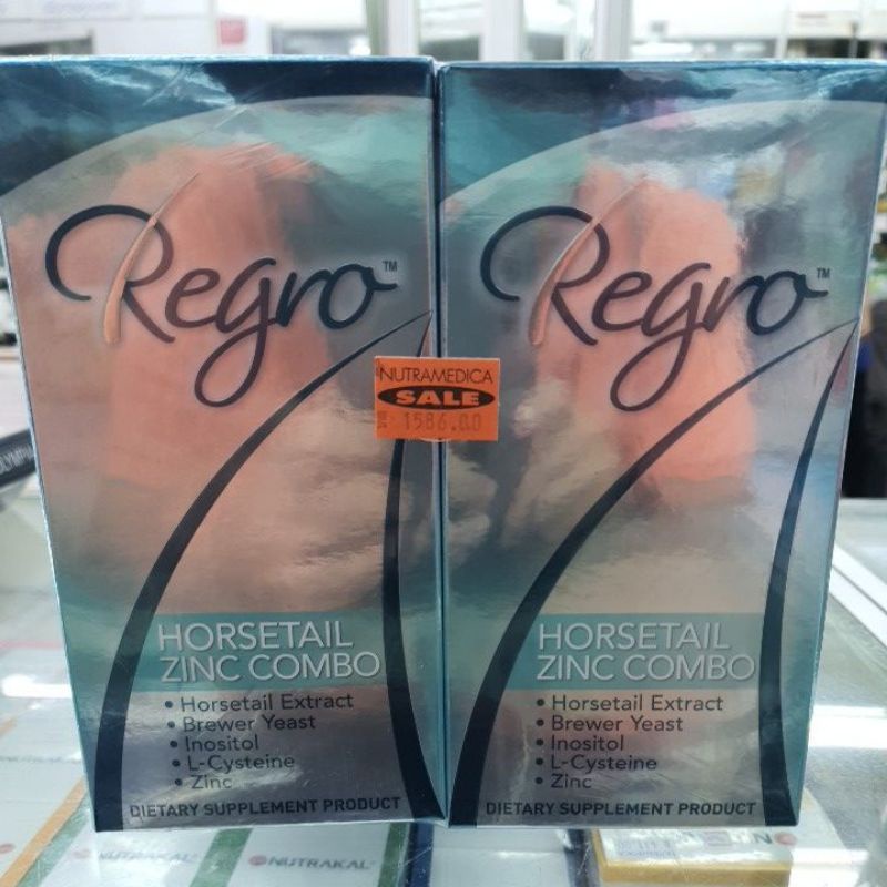 โฉมใหม่ อายุ 4/4/26 Regro HORSETAIL ZINC COMBO 1กล่องมี56เม็ด P2
