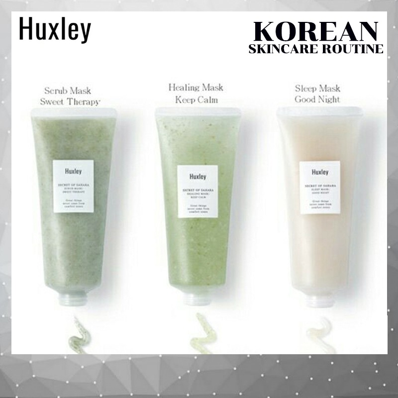 (ของแท้/พร้อมส่ง) Huxley secret of Sahara : Scrub mask 120 g / Huxley Sleep Mask Good Night 120g