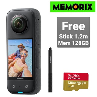 ถูกที่สุด ของแท้  (ประกันศูนย์ไทย) Free Selfie Stick 1.2M + Memory Card Insta360 ONE X3