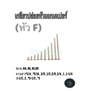 เกลียวปล่อยหัวแฉกเตเปอร์ เบอร์ #4 -10 เกลียวปล่อยหัว F ❌โปรดอ่านจำนวนก่อนเลือกซ์้อสินค้า❌