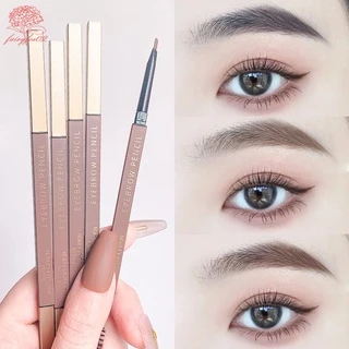 ดินสอเขียนคิ้วกันน้ําสีธรรมชาติติดทนนานสีสักคิ้วสองหัวปากกาคิ้ว