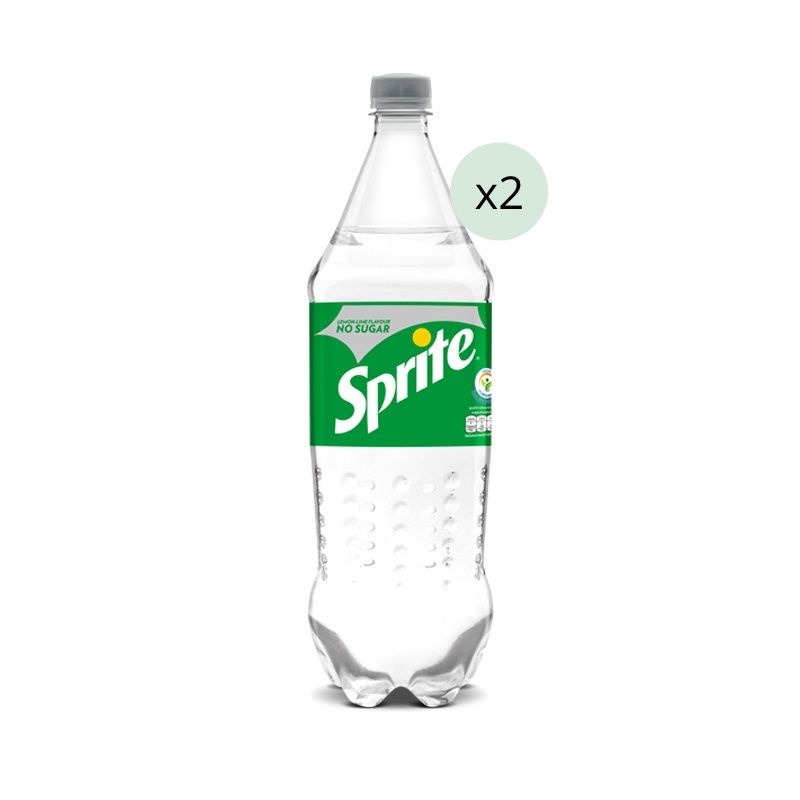 (แพ็คคู่) สไปรท์ น้ำอัดลม สูตรไม่มีน้ำตาล 1.5 ลิตร x2  (Twin pack) Sprite no sugar 1.5L x2