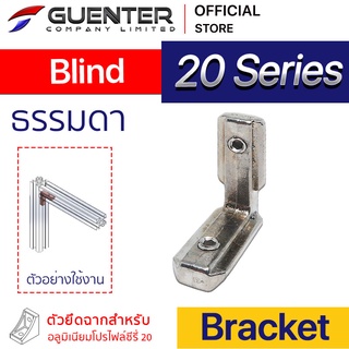 Blind Bracket 20 Series (จำหน่ายแบบตัว) ตัวยึดฉาก ชนิดพิเศษ อลูมิเนียมโปรไฟล์ซีรี่ 20 สินค้ามาตรฐาน [BKA-022]