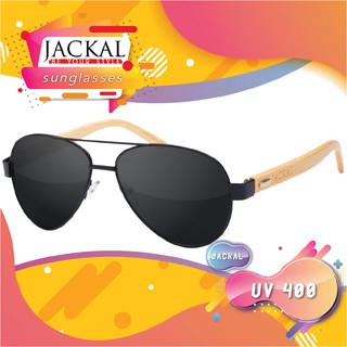 JACKAL แว่นกันแดดขาไม้ Jackal Semi-Wooden Sunglasses รุ่น SHIPMASTER SH001