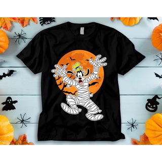 [COD]เสื้อยืดคอกลม พิมพ์ลาย Disney Goofy Mummy Moon Pumpkin The Nightmare ฮาโลวีน สําหรับผู้ชายS-5XL