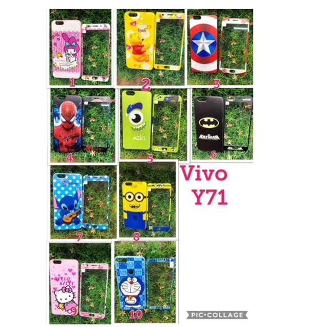 เคส เคสนิ่ม+ฟิล้มค่ะรุ่นVivo Y71  V7plus  เคสฟิล์ม