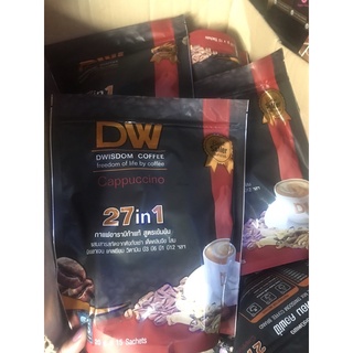 🔥ห่อละ 250 บาท ฟรีค่าจัดส่ง🔥กาแฟ DW 27 in 1 (มี 15 ซอง)