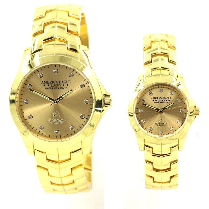 Sevenlight America Eagle นาฬิกาข้อมือคู่รัก - 9188-8127 (Pure Gold) (คละสี)