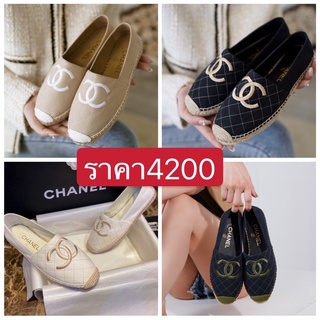 พรี CHANEL espadrilles รองเท้าแตะ 2021ss G37302 รองเท้าแฟชั่น รองเท้าชาแนล size35-41