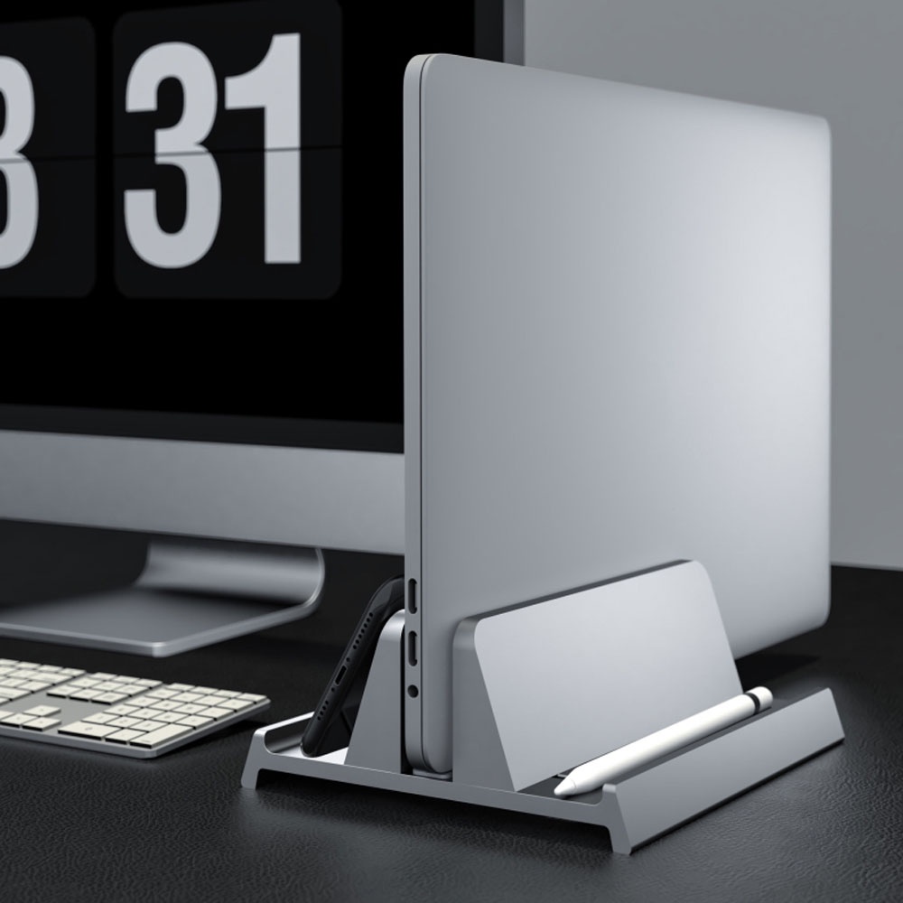 NORMAN ขาตั้งแล็ปท็อป แท็บเล็ต แบบแนวตั้ง ปรับได้ อุปกรณ์เสริมสำหรับ Macbook Air Pro /หลากสี