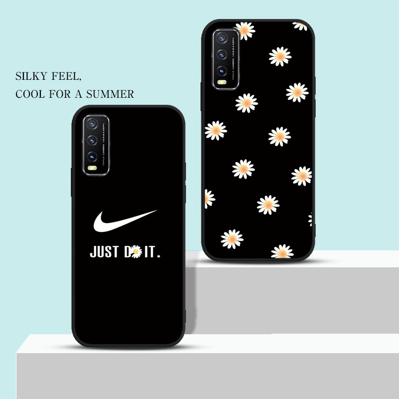 Black Softcase VIVO Y31 Y51 2021 Y53 V7 Plus V3 Max X50 pro Anticrack Casing คุณภาพสูง TPU cover Ful