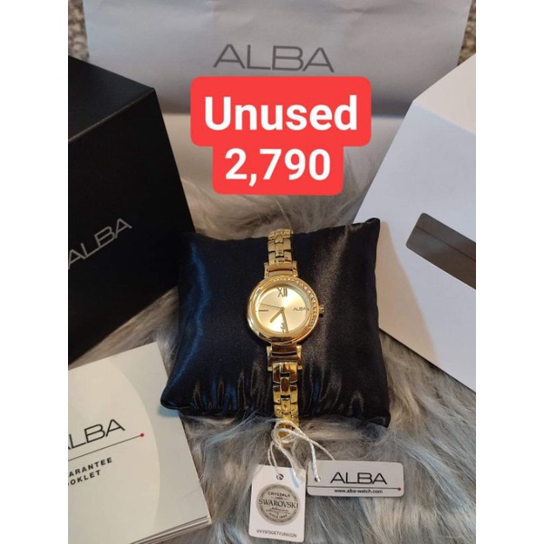 Alba X Swarovski นาฬิกา ของแท้ มือสอง New (Unused)