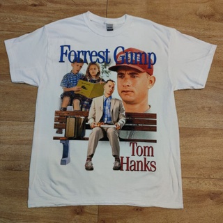 เสื้อยืดผ้าฝ้าย THE FORREST GUMP DTG (DIGITAL TO GARMENT) DIGITAL PRINT เสิ้อลายหนัง ลายภาพยนตร์