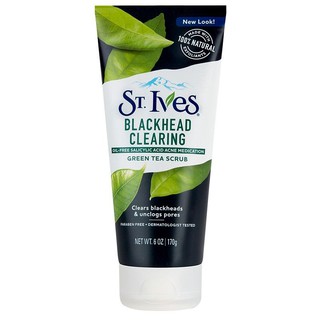 St.Ives Face Scrub สครับขัดผิว สำหรับผิวหน้า สูตร Blackhead Clearing