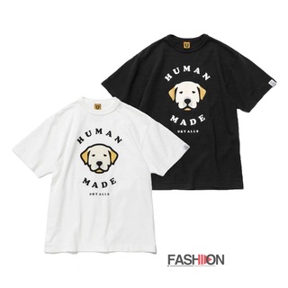 เสื้อยืดแขนสั้น พิมพ์ลายการ์ตูนสุนัข HUMAN MADE Labrador สําหรับผู้ชาย และผู้หญิง