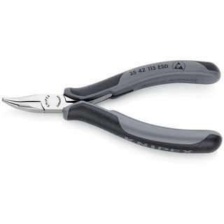 KNIPEX Electronics Pliers ESD - 115 mm คีมสำหรับงานอิเล็กทรอนิกส์ ESD 115 มม. รุ่น 3542115ESD