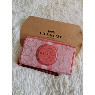 พร้อมส่ง แท้💯กปต.ใบยาวซิปรอบ  Coach Dempsey Large Phone Wallet