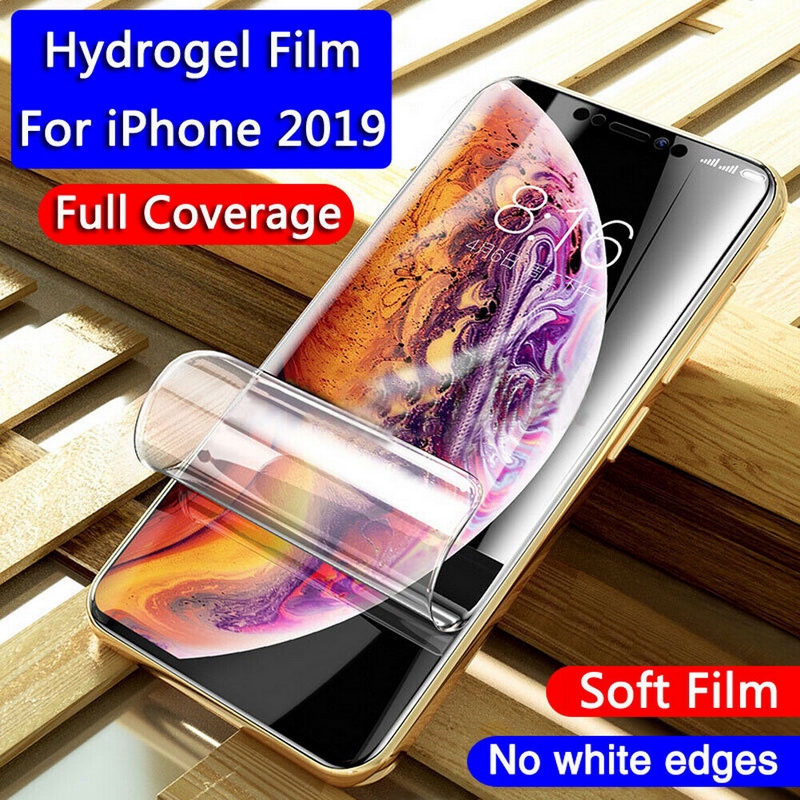 ฟิล์มไฮโดรเจล แบบนิ่ม ป้องกันหน้าจอ สําหรับ iPhone 14 13 12 11 Pro Max X XR XS Max 6 6s 7 8 Plus + SE 2020