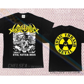 [S-5XL]GILDAN แฟชั่นเสื้อยืดลําลองสําหรับผู้ชายแขนสั้นพิมพ์ลาย Inspired By Toxic Holocaust Evil Never