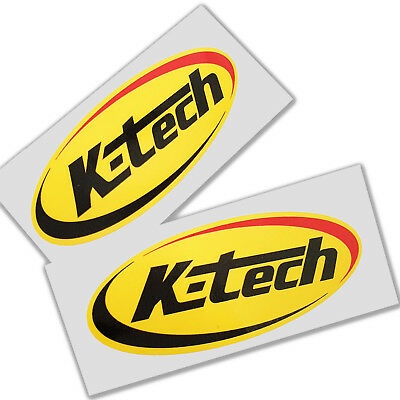 [1 แพ็ค 2 แสตมป์] สติ๊กเกอร์ติดรถยนต์ KTECH สวยงาม คมชัด [6,5ซม.*2ซม.]