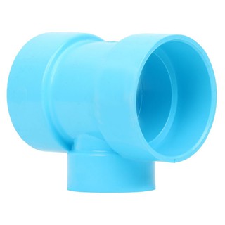 Joints REDUCING FAUCET TEE PVC SOCKET SCG 2"X1 1/4" LIGHT BLUE Pipe fitting Water supply system ข้อต่อ ข้อต่อสามทางลด-บา