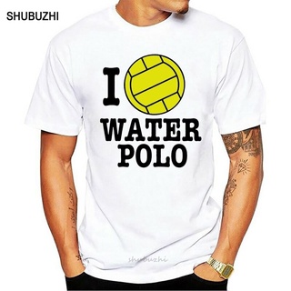 เสื้อยืดโปโล ผ้าฝ้าย พิมพ์ลาย I Love Waterpolo ตลก เหมาะกับฤดูร้อน สไตล์ยูโร สําหรับผู้ชาย และผู้หญิงสามารถปรับแต่งได้