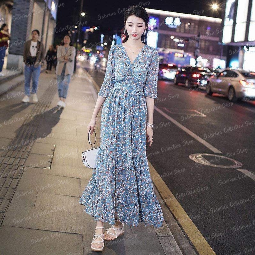 HAEWON DRESS เดรสเกาหลี I Big Size I Maxi I Shakila I By sabrina_collection_shop