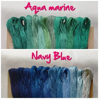 ไหมปักผ้าจัดชุดโทนสี 1ชุด12สี สินค้ามีพร้อมส่ง