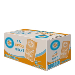 โฟร์โมสต์ นมยูเอชที รสจืด 1000 มล. x 12 กล่อง Foremost UHT Milk Plain Flavor 1000 ml x 12 boxes