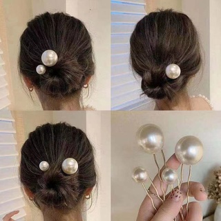 กิ๊บติดผม รูปตัว U ประดับไข่มุก สไตล์มินิมอล แฟชั่นสําหรับผู้หญิง