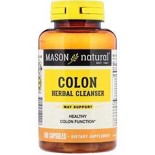 Mason Natural, Colon Herbal Cleanser, 100 Capsules