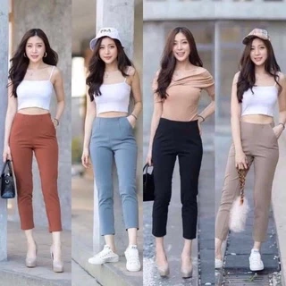 กางเกงซีปข้าง7ส่วนผ้าโรเชฟแท้น้องใหม่ฝากด้วยนะค่ะ