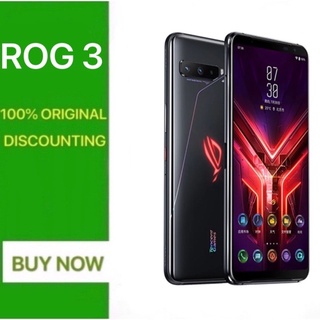 Asus Rog 3 Rog3 ใหม่ 95% โทรศัพท์มือถือ มือสอง 128GB Snapdragon 865 plus 5G โทรศัพท์มือถือ สําหรับเล่นเกม แบตเตอรี่ 6000mAh