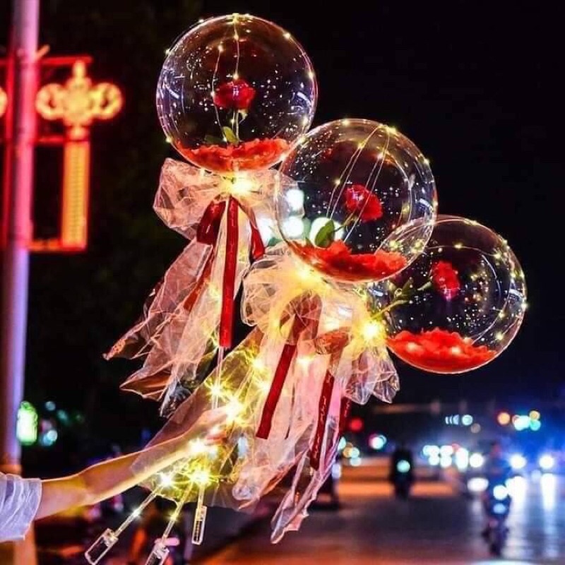 ลูกโป่งดอกไม้ไฟ LED ประกอบเอง DIY (แถมถ่าน)