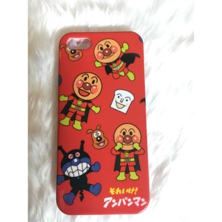 Used มือ2สภาพดีเคสนิ่มPu iphone5/5s/seลายการ์ตูนปังแมน สีแดง