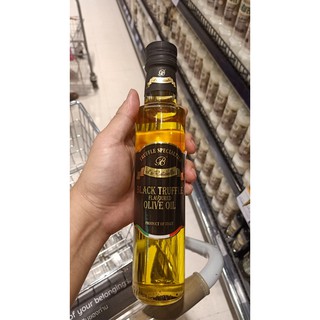 ecook อิตาลี น้ำมันมะกอก ธรรมชาติ ผสม ทรัฟเฟิล ดำ hisupa p la russtichella black truffle extra virgin olive oil 250ml