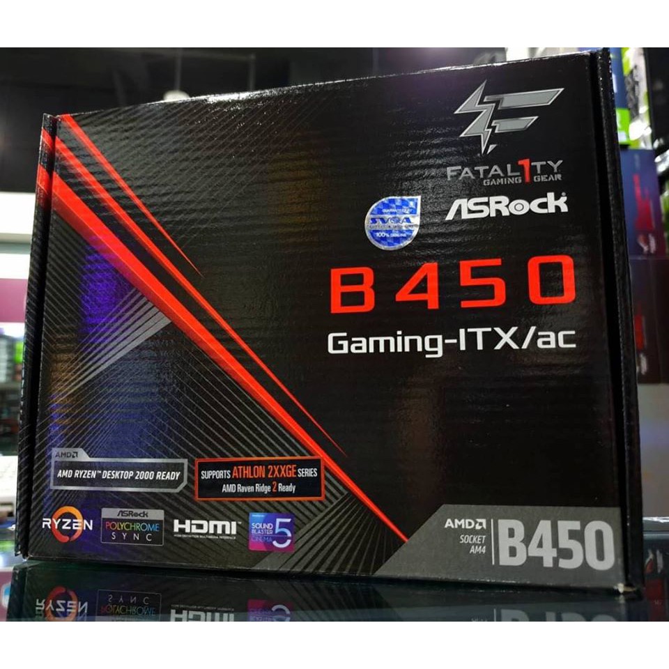 (ของใหม่ส่งฟรีปลายทาง)ASROCK B450 GAMING ITX/AC