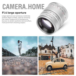 Camera.Home 7Artisans 55Mm F1.4 เลนส์กล้องโฟกัส Aps‐C เลนส์กล้องรูรับแสงขนาดใหญ่