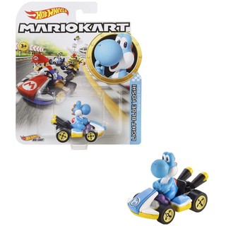 แท้ 100% จากญี่ปุ่น ฮอตวิล รถมาริโอ้ คาร์ท Hot Wheels Mario Kart Mattel Minicar (Light Blue Yoshi)