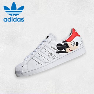 Adidas SUPER STAR หัวเชลล์ ข้อต่อของดิสนีย์ Mickey Mouse 3D พิมพ์