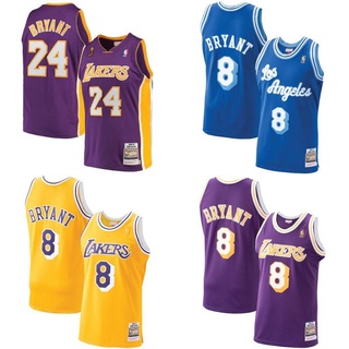 ใหม่ เสื้อกีฬาบาสเก็ตบอล แขนกุด ลาย NBA Jersey Los Angeles Lakers No.8 Kobe พลัสไซซ์