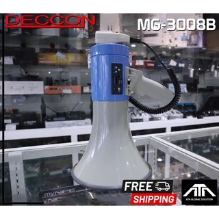 DECCON MG-3008U MEGAPHONE เมกะโฟน โทรโข่งอัดเสียงได้ โทรโข่ง 70วัตต์ 9นิ้ว MG-3008U โทรโข่ง