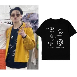 คอตต้อนคอกลมเสื้อยืด พิมพ์ลาย Bts Taehyung Permission to dance Las Vegas Screen สําหรับผู้ชายS-5XL